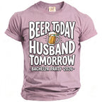 Beer today husband tomorrow bachelor party 2026 t-shirt.