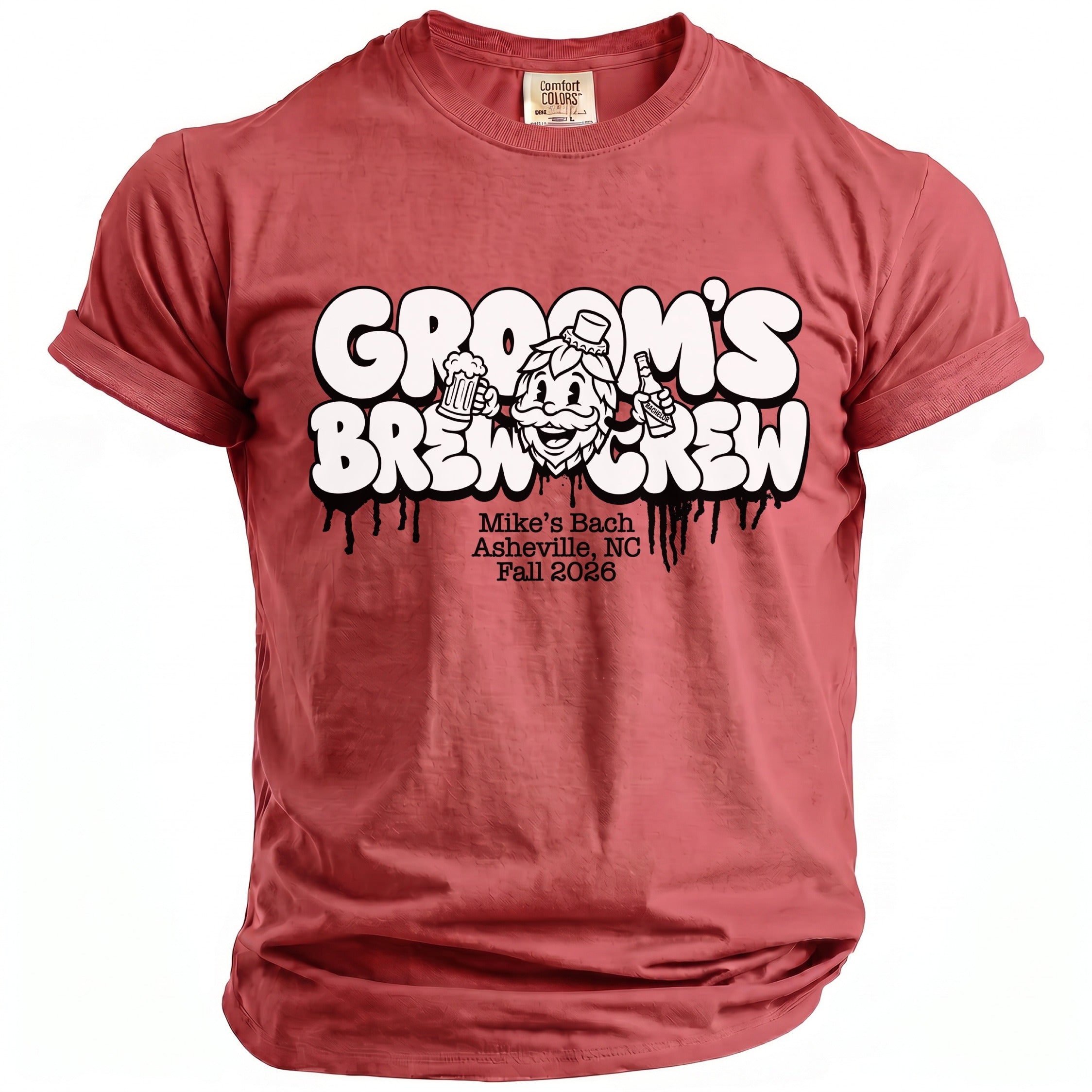 Groom's Brew Crew Party T-Shirt - Midnight Gents